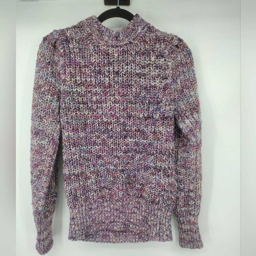 Isabel Marant Pleane Ribbed Knit Sweater Jumper Multicolour Pink Purple Size 38 - Picture 9 of 11